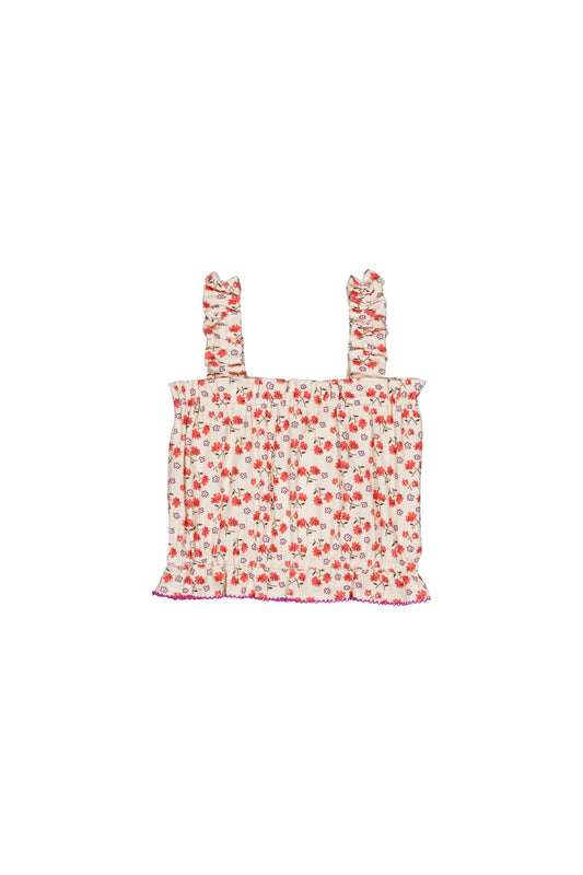 Organic cotton top for girls aged 4–12, callas