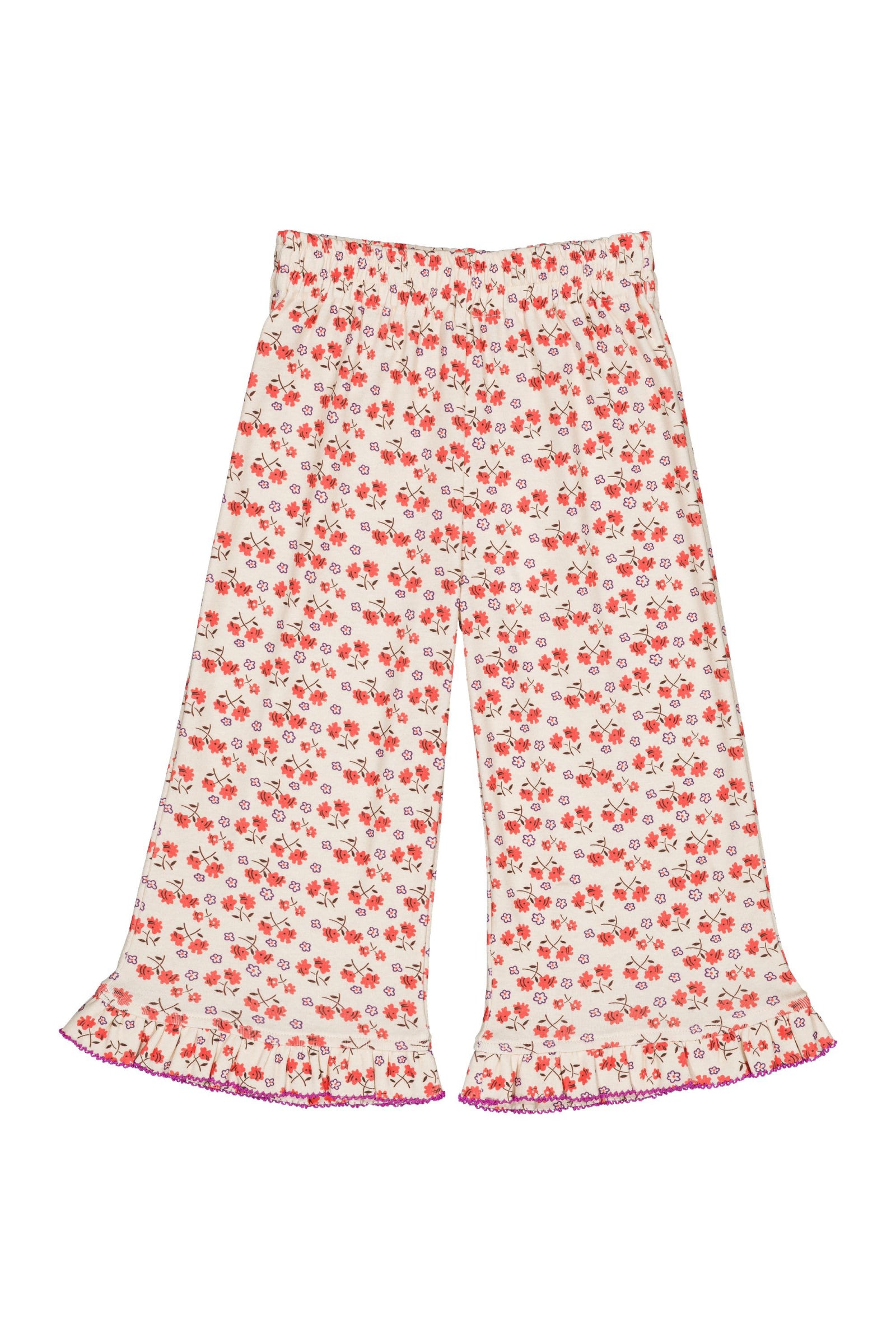 Organic cotton pants for girls aged 4–12, callas