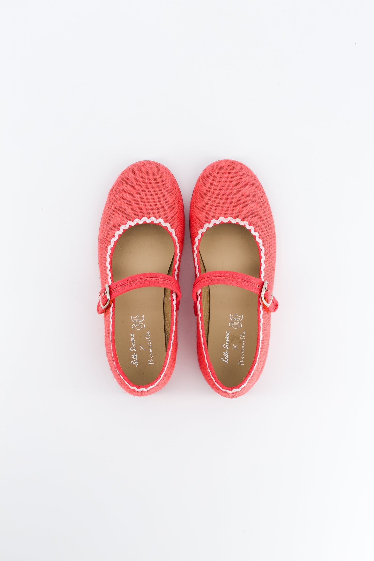 Ballerinas for girls size 24–34, coral
