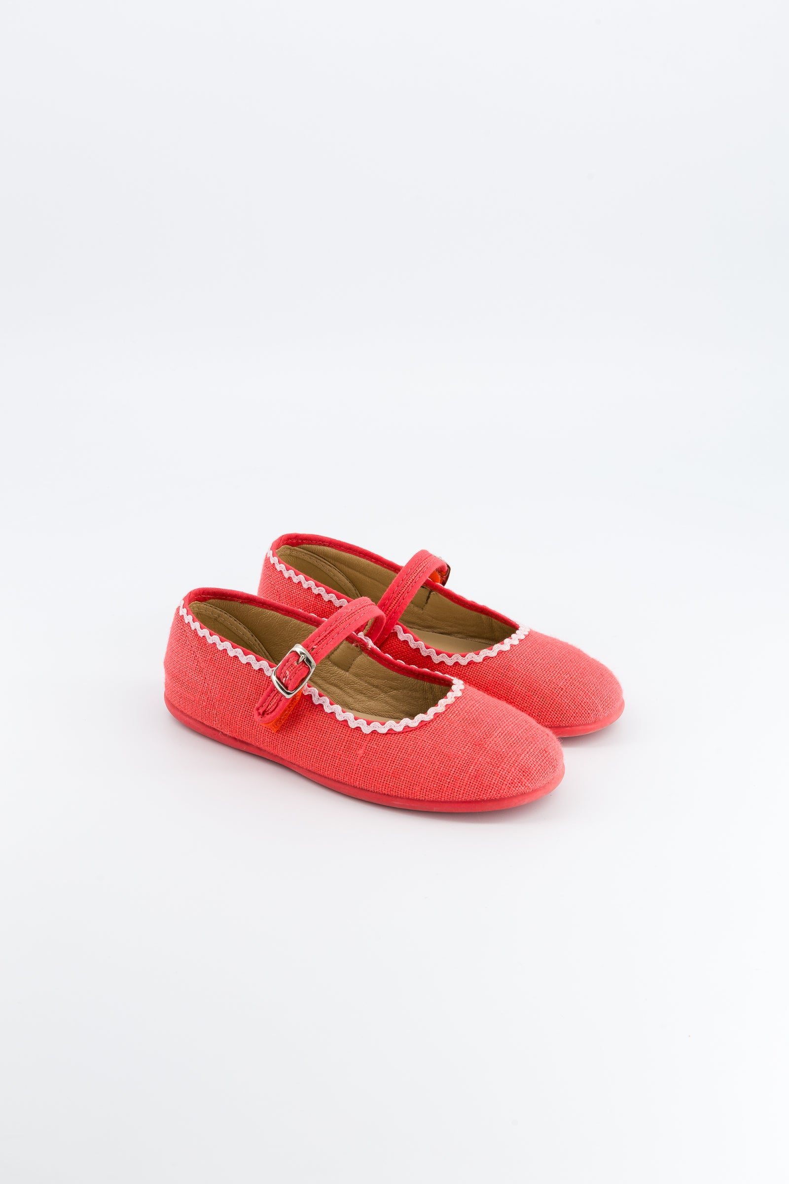 Ballerinas for girls size 24–34, coral