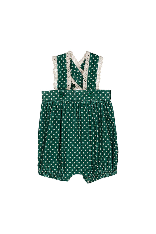 Balloon overall Mint Dots