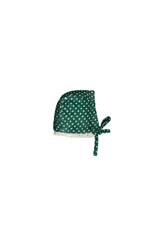 Leo baby hat Mint Dots