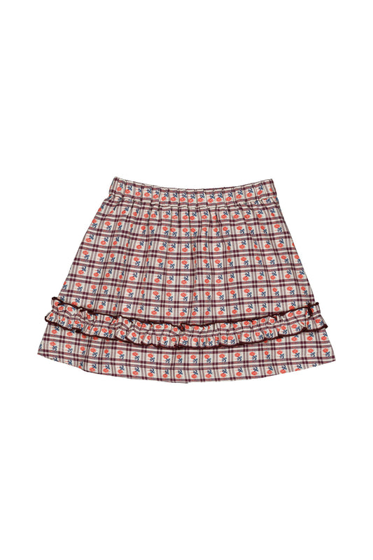 Tina Skirt Camelia Check