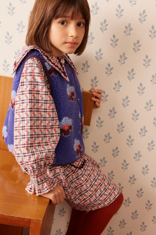 Mira fleece vest Flower Storm - Le New Black