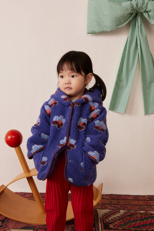 Poppy fleece coat Flower Storm - Le New Black