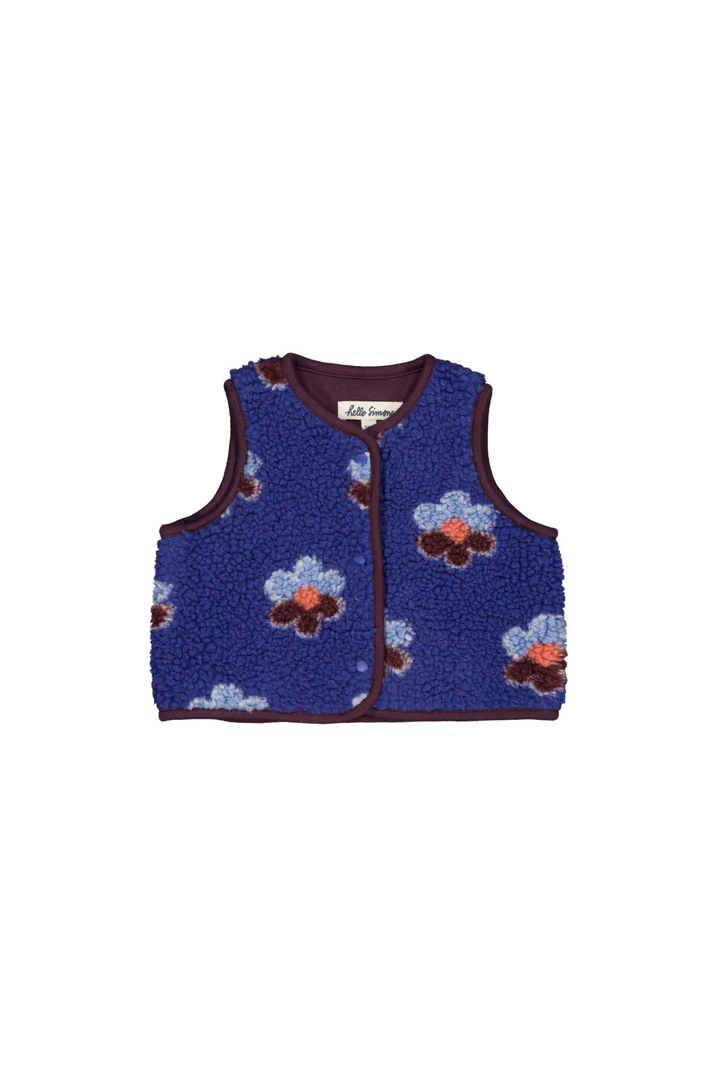 Gilet bébé sans manches en polaire Mira Flower Storm