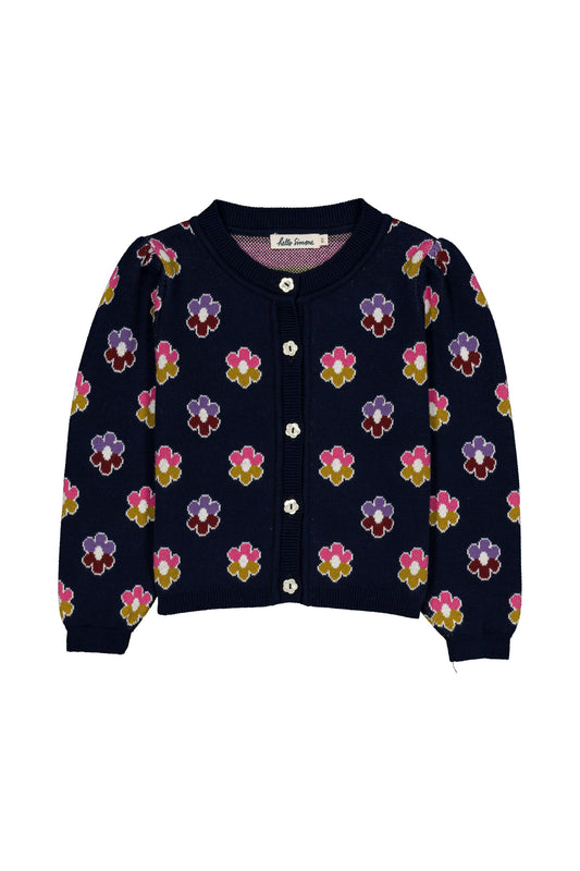 Lison cardigan Rainbow Flower
