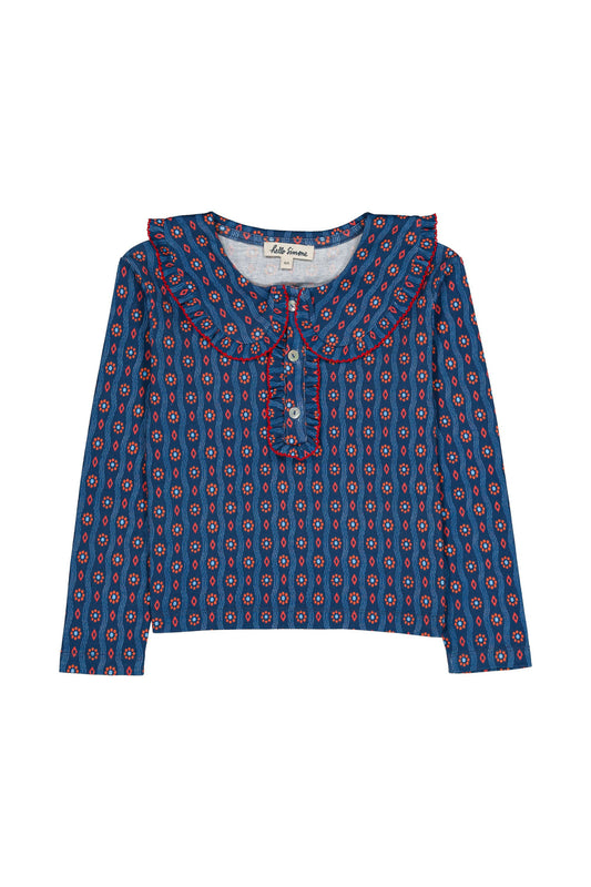 T-shirt Matou Wavy Navy