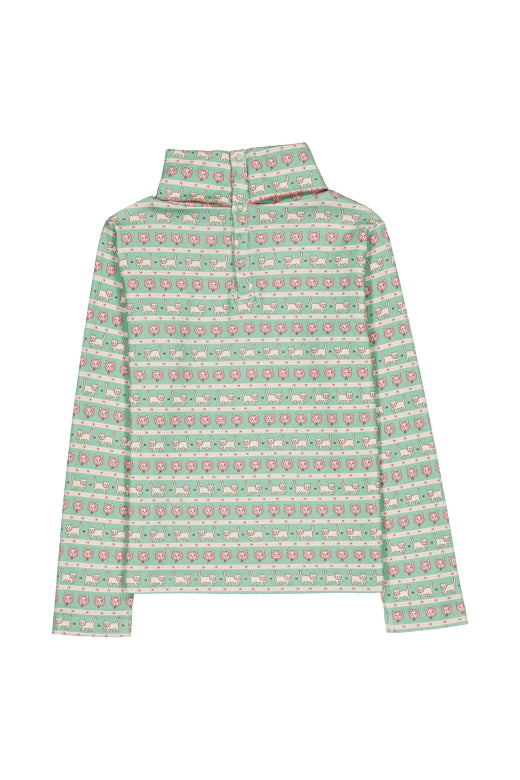 Twiggy turtleneck kitty aqua - Le New Black