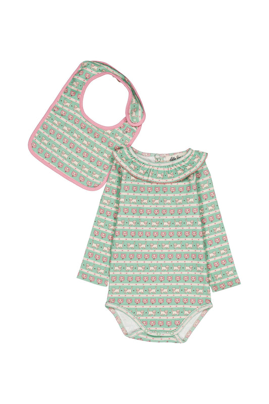 Pernilla baby set Kitty Aqua