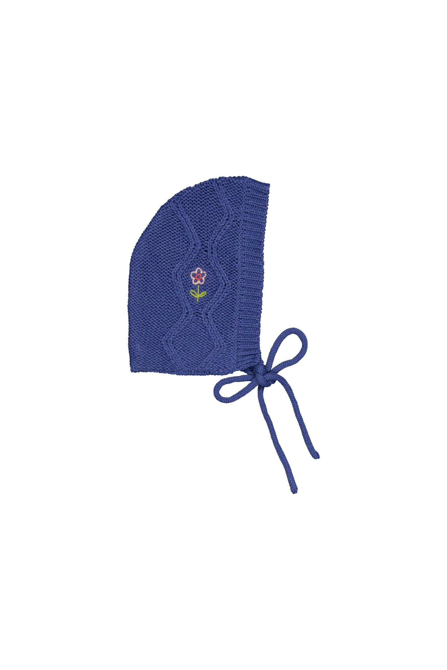 Bonnet Daphnee en maille torsadée Storm Blue