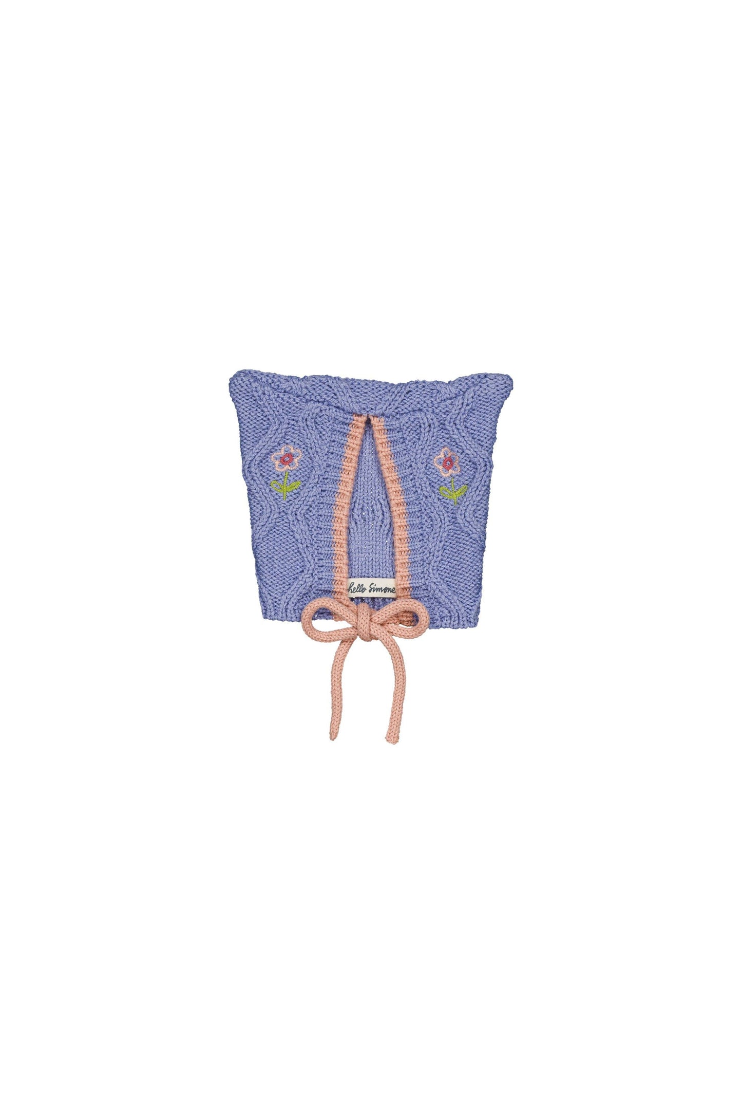 Bonnet bébé Michy en maille torsadée Light blue