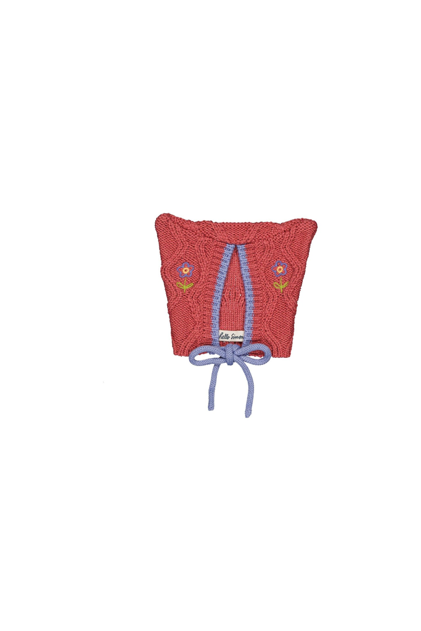 Michy baby hat cable knit Desert Rose