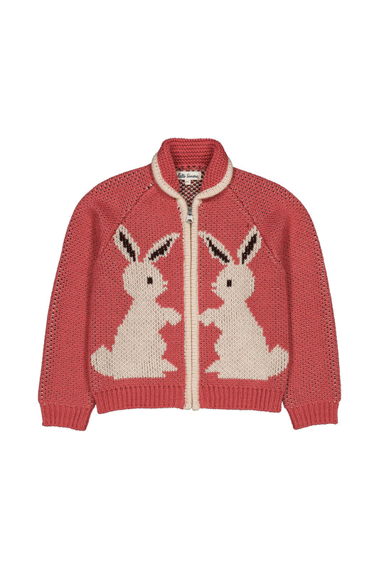 Ziply cardigan Rabbit Rose
