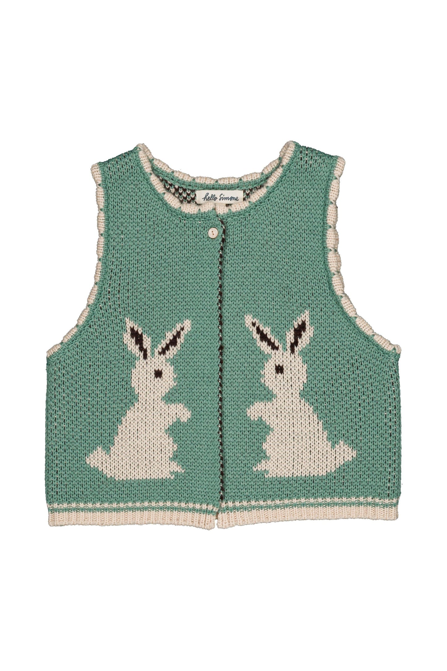 Penny vest Rabbit Aqua