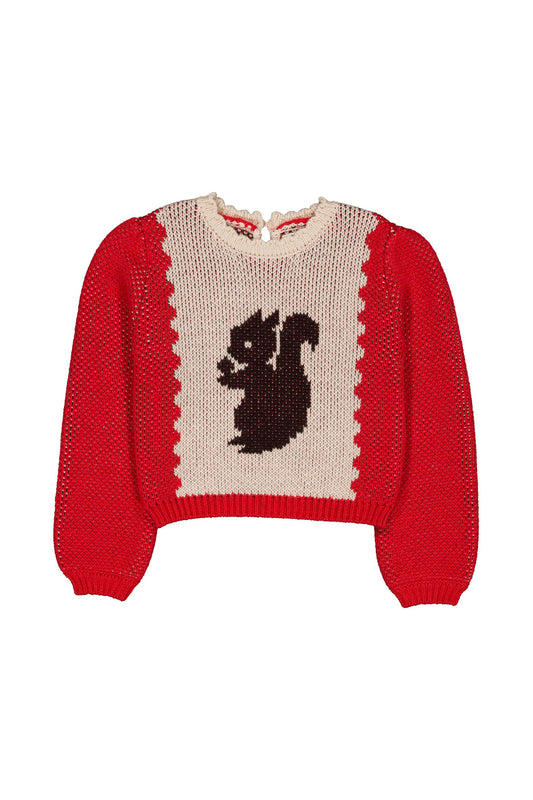 Cleophee sweater Squirell Cherry