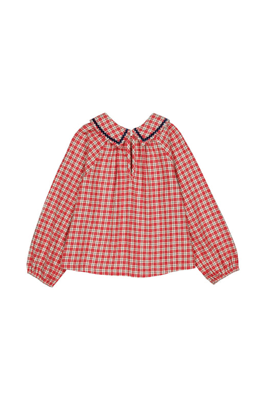 Paloma blouse check christmas - Le New Black