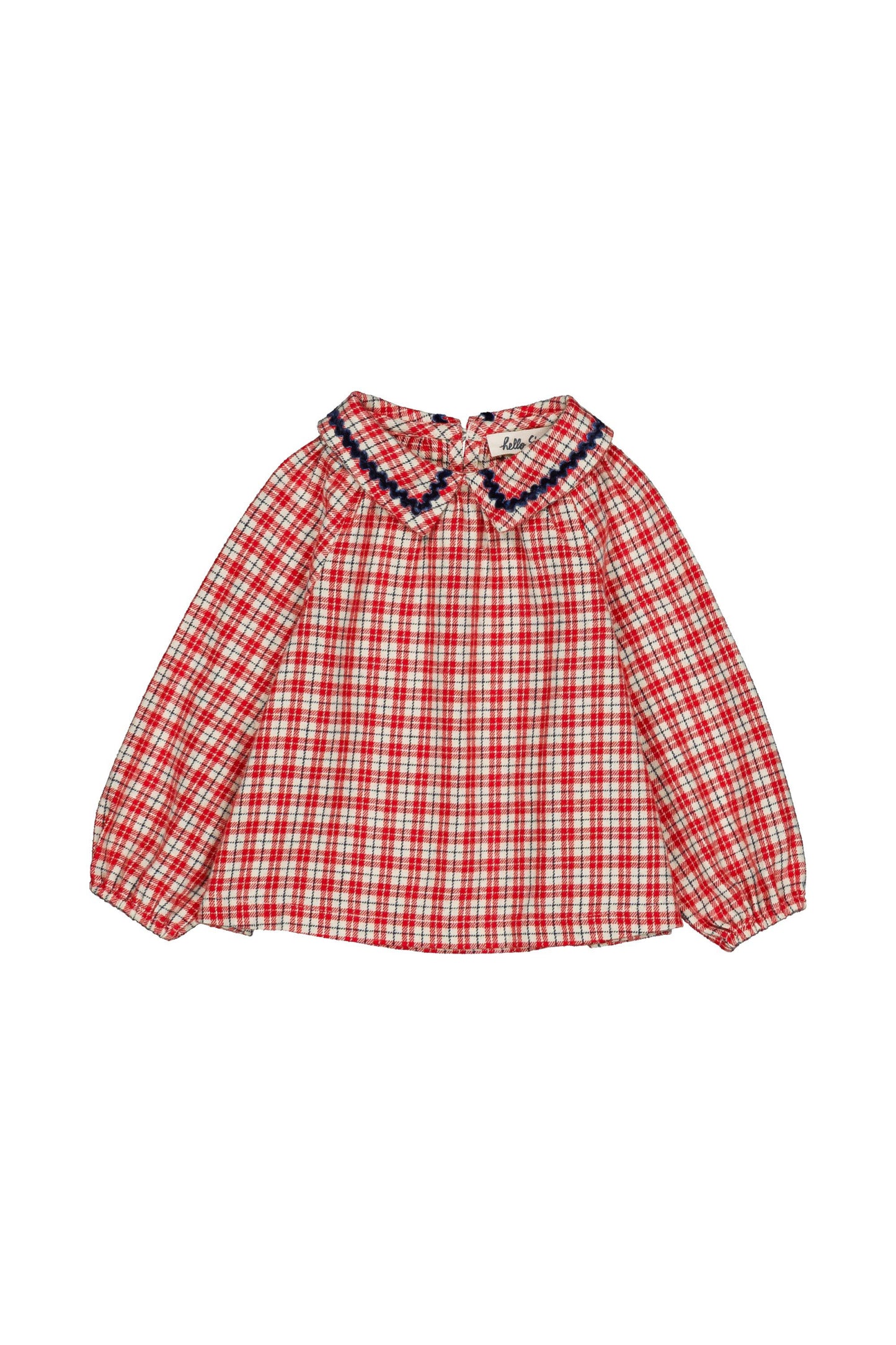 Blouse bébé Paloma Check Christmas