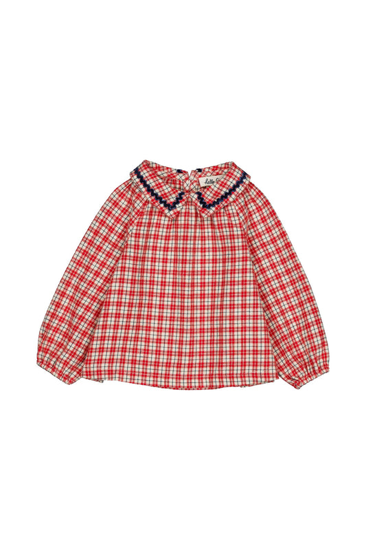 Blouse bébé Paloma Check Christmas