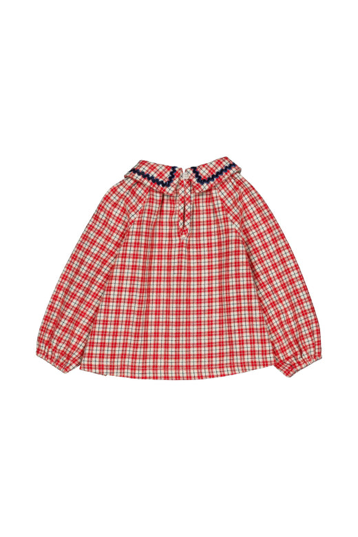 Paloma baby blouse check christmas - Le New Black