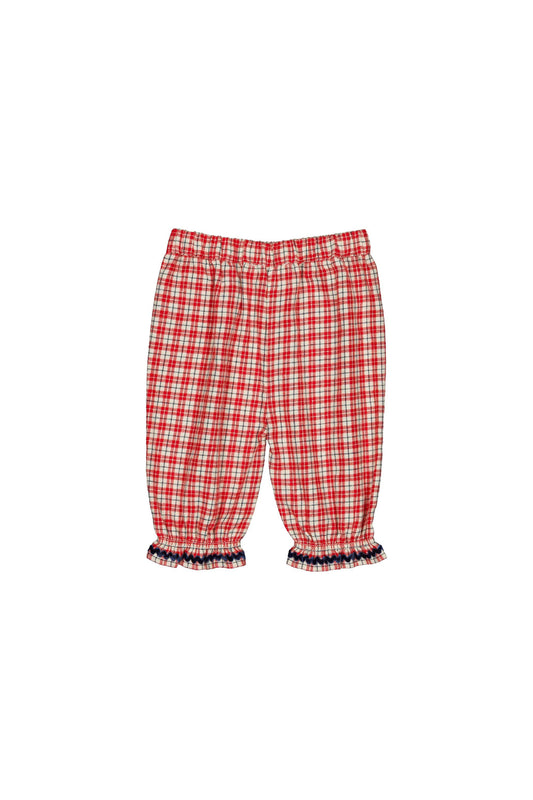 Pantalon bébé Mignon Check Christmas