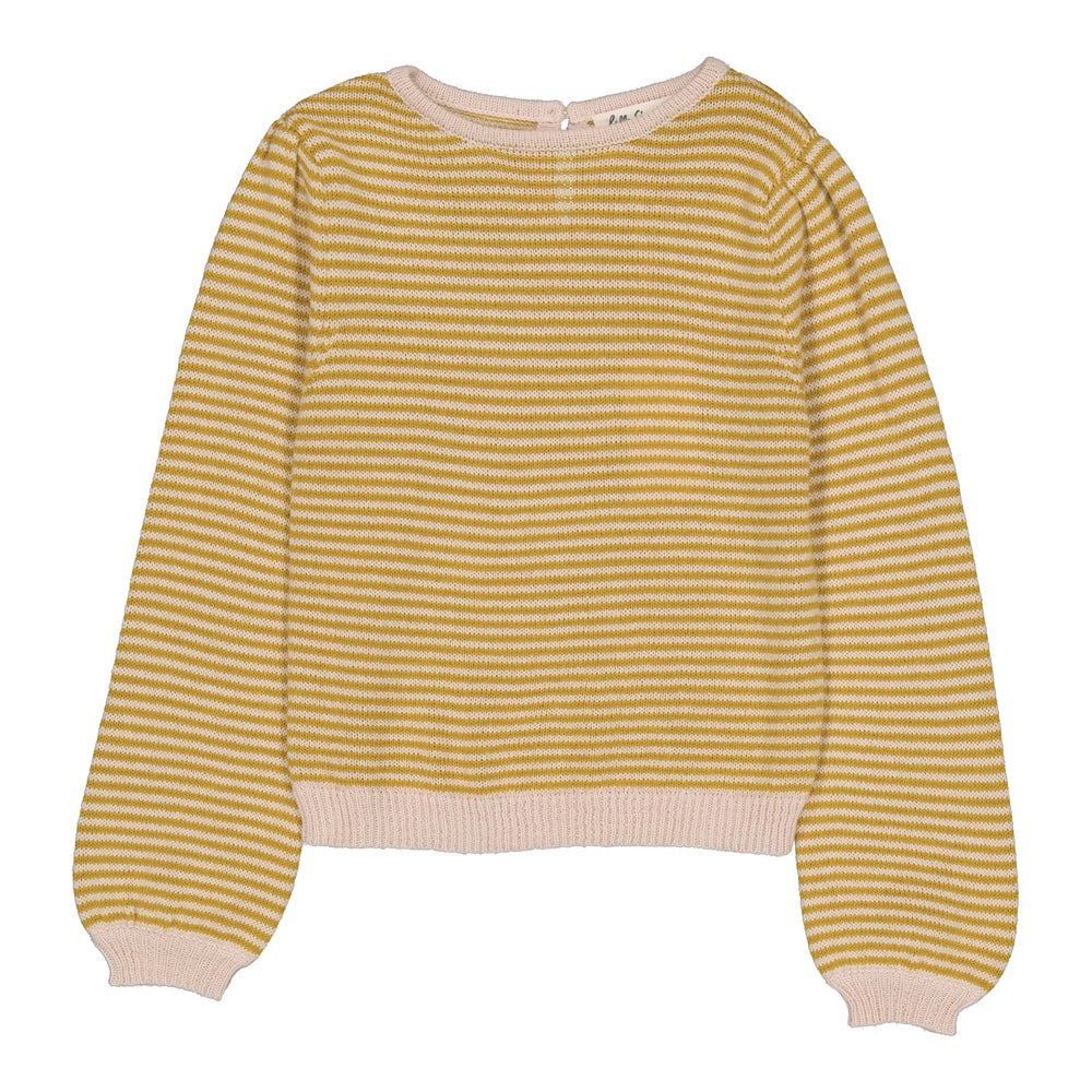 Cléophée knit sweater Stripes Moss