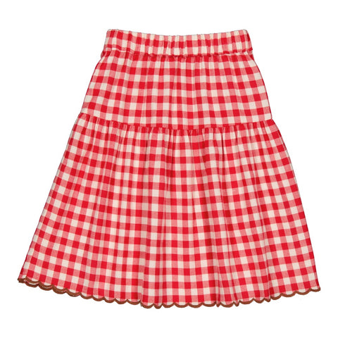 Zélie skirt Check Red
