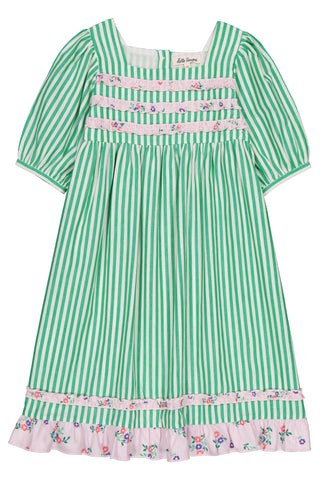 Martina dress Green Stripes